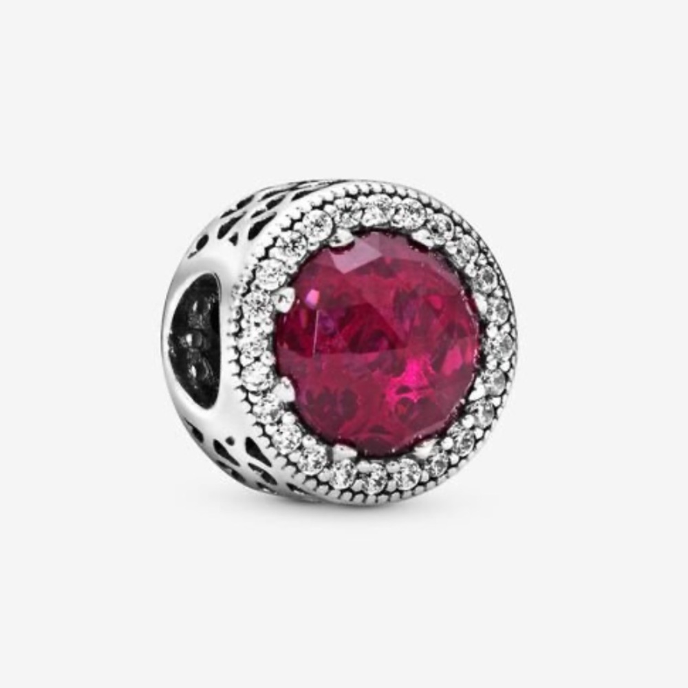 Pandora Never Worn Sparkling Cerise Pink Charm